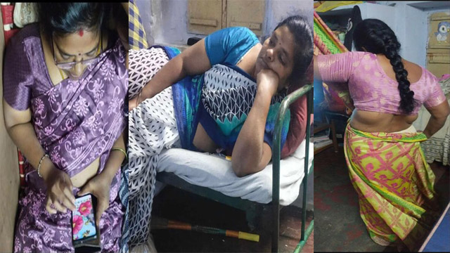Hot Tamil Mom Dress Change Nude Capture By Son