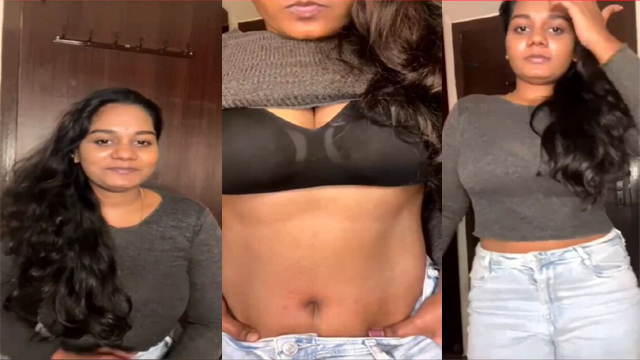 Tamil Insta Fame Kanmani Cleavage Nude Show